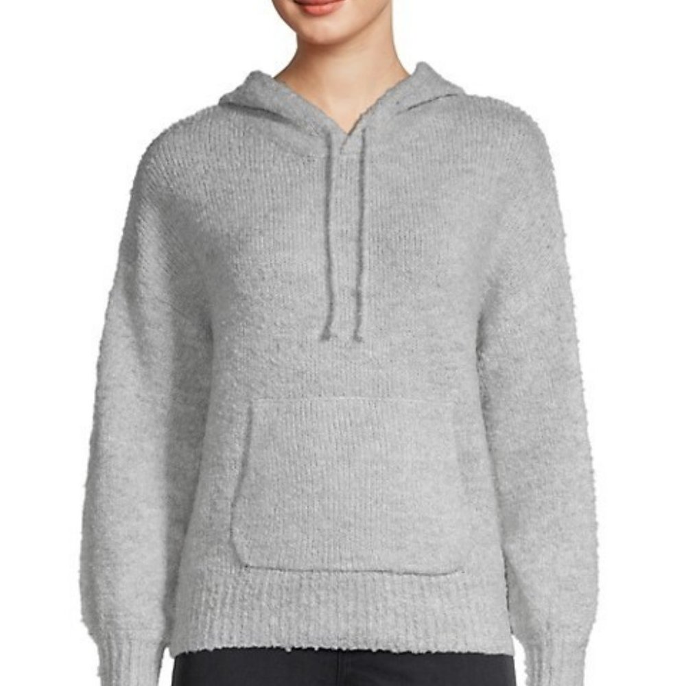 For The Republic Boucle Sweater Hoodie NWT
